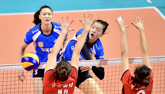 女排總決賽江蘇再勝一場取賽點