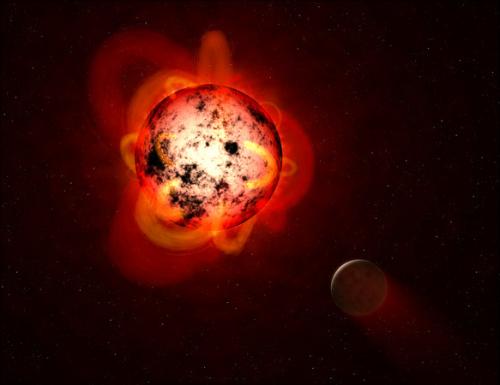 資料圖：紅矮星示意圖。圖片來源：NASA