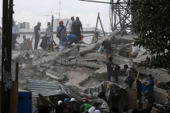 外媒：墨西哥中部強震已經(jīng)造成至少134人死亡