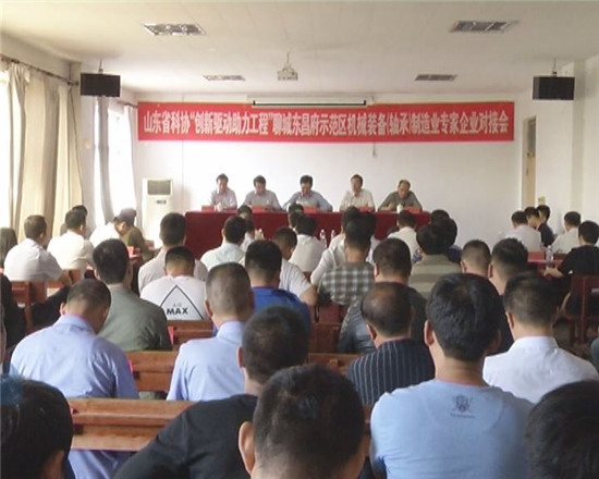 省科協“創(chuàng)新驅動助力工程” 聊城東昌府示范區(qū)機械裝備（軸承）制造業(yè) 專家企業(yè)對接會召開