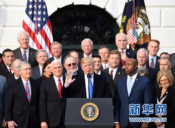 美國(guó)國(guó)會(huì)通過(guò)３０年來(lái)最大規(guī)模稅改法案