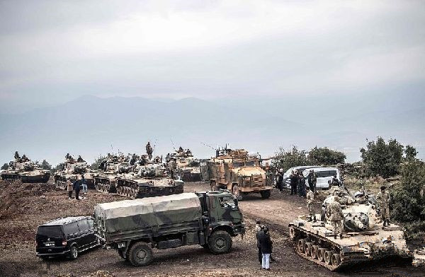 土耳其開始對(duì)敘北部阿夫林地面軍事行動(dòng)