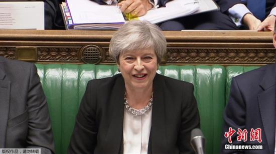 資料圖：英國首相特雷莎·梅。