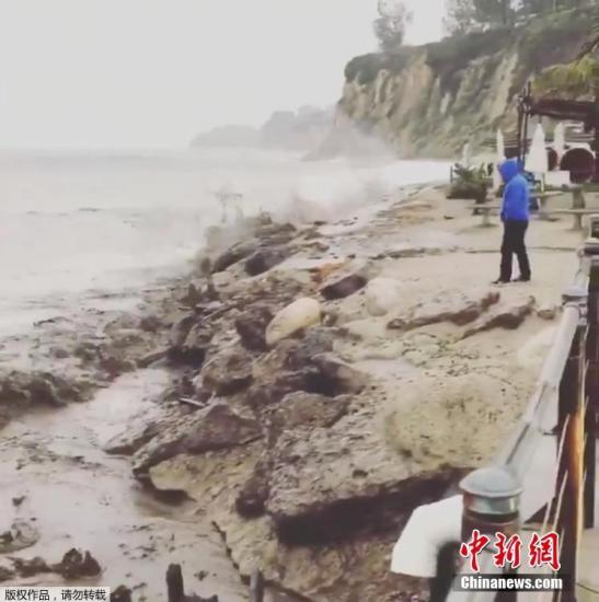 美加州將遭太平洋風(fēng)暴侵襲 警方要求部分民眾撤離