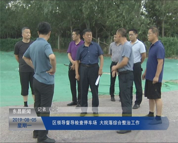 區(qū)領(lǐng)導督導檢查停車場、大院落綜合整治工作