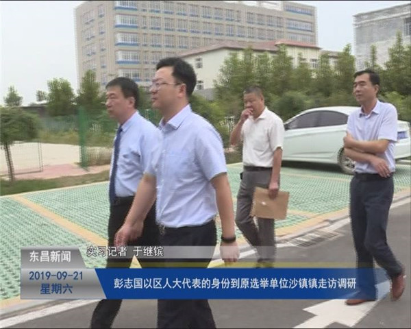 彭志國以區(qū)人大代表的身份到原選舉單位沙鎮(zhèn)鎮(zhèn)走訪調研
