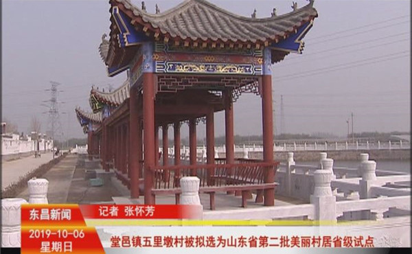 堂邑鎮(zhèn)五里墩村被擬選為山東省第二批美麗村居省級試點