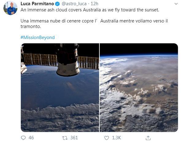 宇航員從太空俯拍澳林火：從未見過如此兇險的火情
