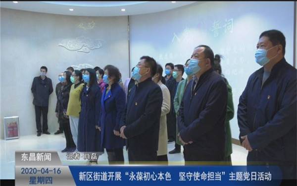 新區(qū)街道開展“永葆初心本色       堅守使命擔(dān)當”主題黨日活動