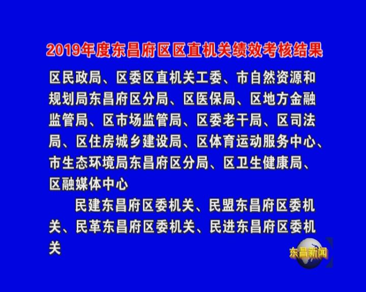 2019年度東昌府區(qū)區(qū)直機(jī)關(guān)績(jī)效考核結(jié)果