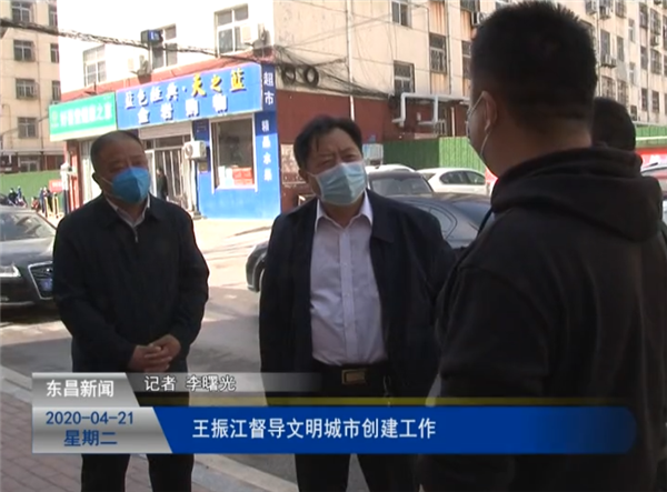 王振江督導文明城市創(chuàng)建工作