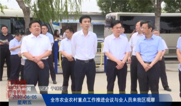 全市農(nóng)業(yè)農(nóng)村重點(diǎn)工作推進(jìn)會議與會人員來我區(qū)觀摩