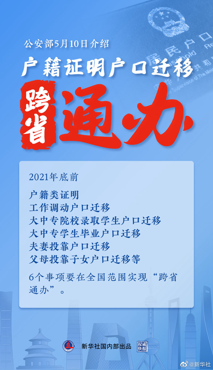 “跨省通辦”來了！年底前6項戶籍類政務(wù)服務(wù)家門口能辦