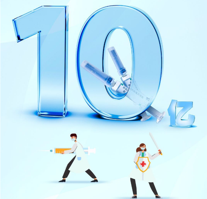 央視：疫苗接種超10億，具有里程碑意義的重要一步