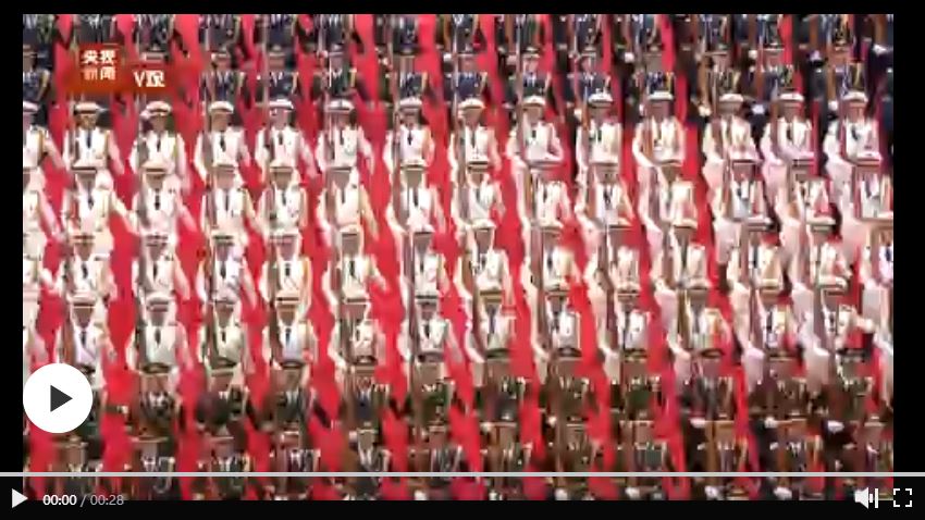整齊劃一 超震撼!俯拍視角看國旗護(hù)衛(wèi)隊(duì)