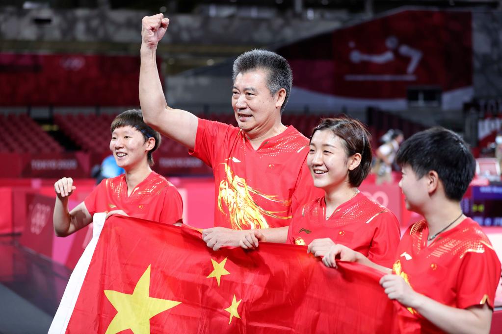 中國女乒勝日本強勢奪得團體冠軍