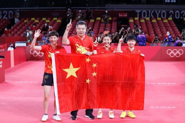 全國(guó)婦聯(lián)授予楊倩等26名女運(yùn)動(dòng)員全國(guó)三八紅旗手、中國(guó)女子乒乓球隊(duì)全國(guó)三八紅旗集體稱號(hào)