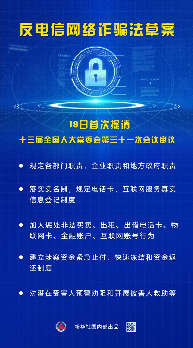 反電信網(wǎng)絡(luò)詐騙法草案將首次亮相