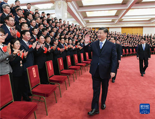習近平會見平安中國建設(shè)表彰大會代表 李克強王滬寧韓正參加會見