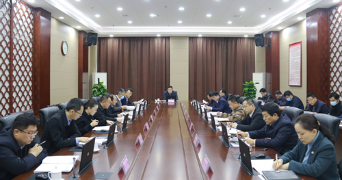 馬軍權主持召開東昌府區(qū)委常委會會議