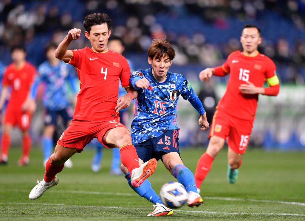 中國(guó)男足客場(chǎng)0:2不敵日本 世界杯出線基本無(wú)望