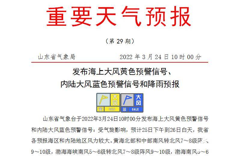 7市將有中到大雨！山東今夜起自西向東有較明顯降雨 海上最大陣風(fēng)10級(jí)