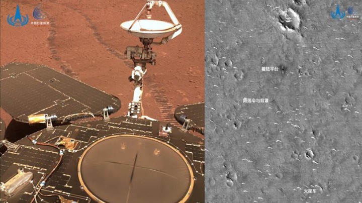“天問一號”傳回火星巡視區(qū)高分辨率影像