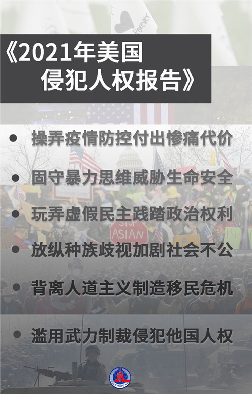 圖解《2021年美國(guó)侵犯人權(quán)報(bào)告》，揭開(kāi)美國(guó)人權(quán)真相