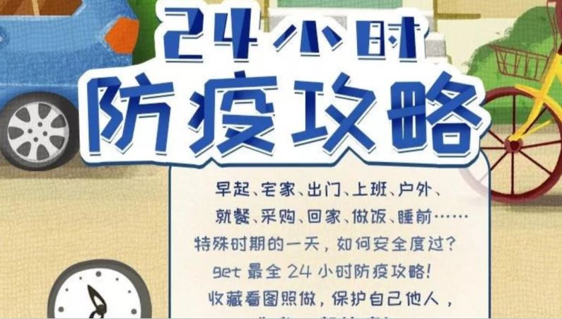 特殊時期的一天，該怎樣安全度過？請收下這份24小時防疫攻略！
