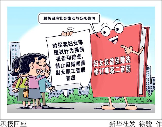 婦女權益保障法修訂草案二審稿：對拐賣婦女等侵權行為強制報告和排查，禁止因婚育限制女職工晉職晉級