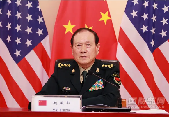 魏鳳和同美國國防部長通電話