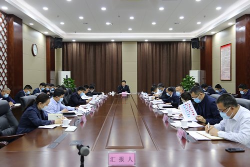 馬軍權(quán)主持召開(kāi)東昌府區(qū)委常委會(huì)會(huì)議
