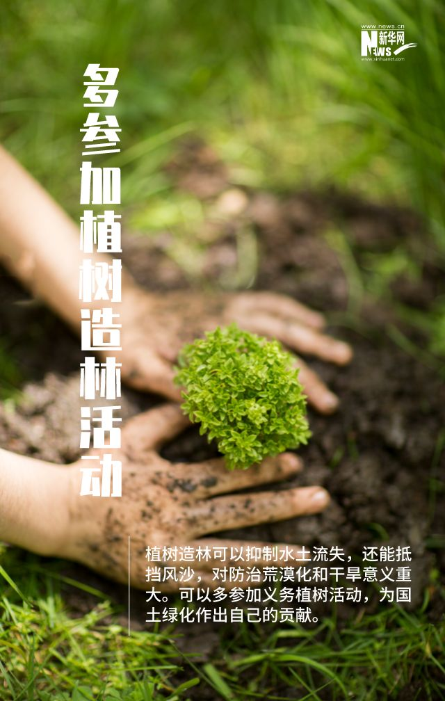 助力荒漠化防治，從身邊的這些小事做起