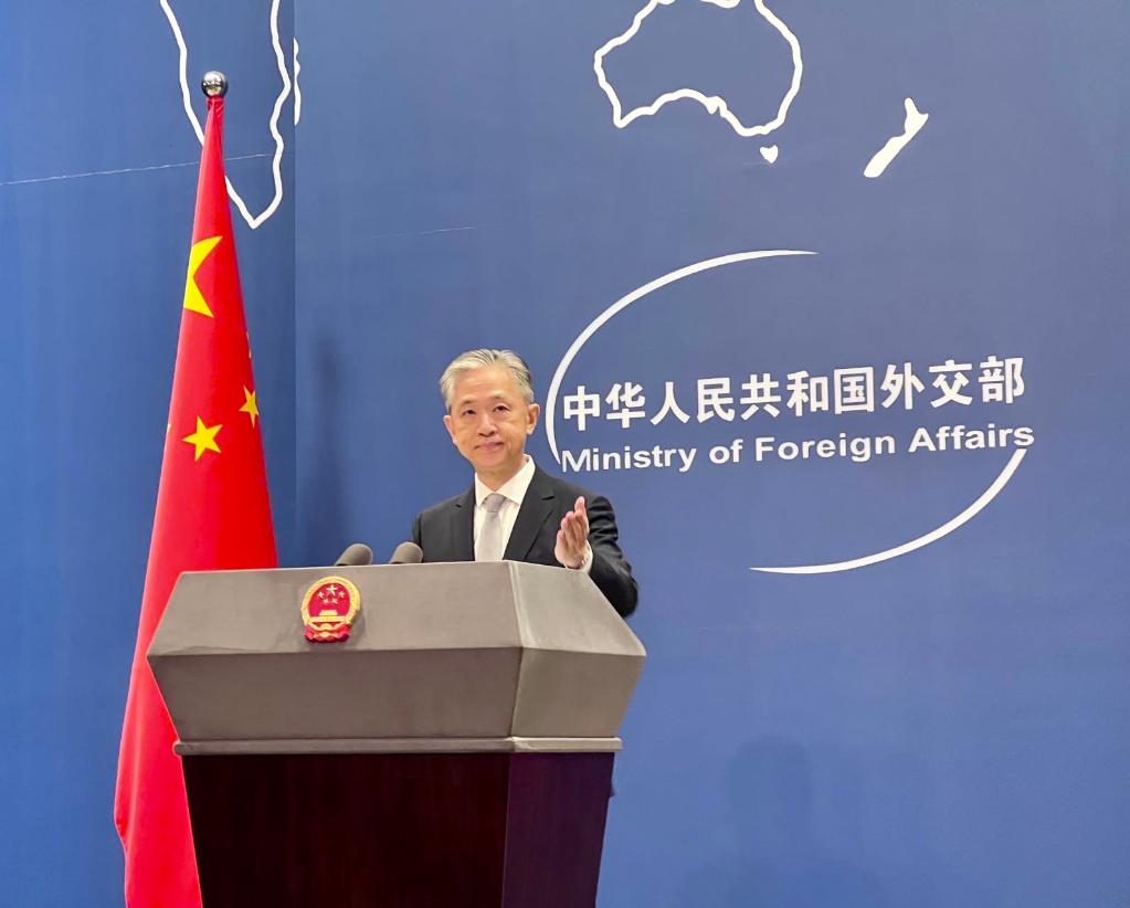汪文斌：誰站在正確一邊 世人自有公論