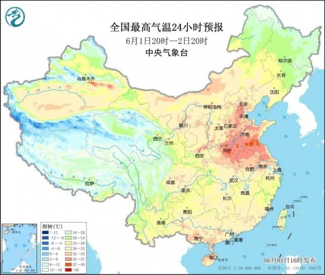 直沖40℃！高溫波及8省市 南方接連6天暴雨出沒