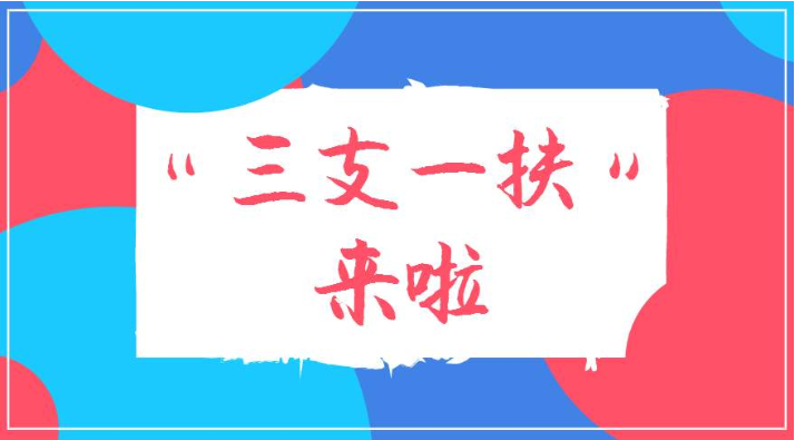 今年“三支一扶”計劃已開始招募 28省份計劃招募崗位3.95萬個