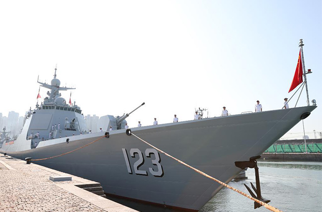 中國海軍第42批護航編隊起航奔赴亞丁灣[組圖]