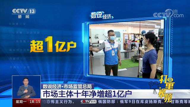 十年凈增超1億戶(hù) 市場(chǎng)主體匯聚發(fā)展澎湃動(dòng)力