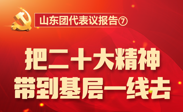 山東團(tuán)代表議報(bào)告⑦丨把二十大精神帶到基層一線去