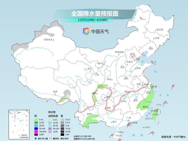 我國大部氣溫穩(wěn)步回升 南方降水范圍明顯縮減