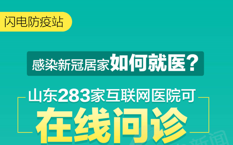 閃電防疫站｜感染新冠居家如何就醫(yī)？山東283家互聯(lián)網(wǎng)醫(yī)院可在線問診