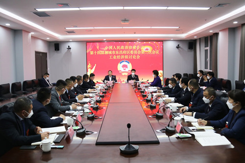 江紹華參加?xùn)|昌府區(qū)政協(xié)十四屆二次會議工業(yè)經(jīng)濟(jì)組討論