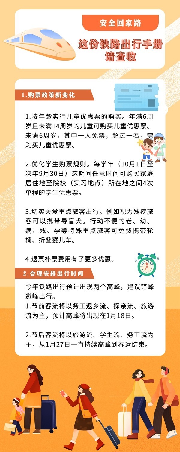 安全回家路丨這份鐵路出行手冊請查收！