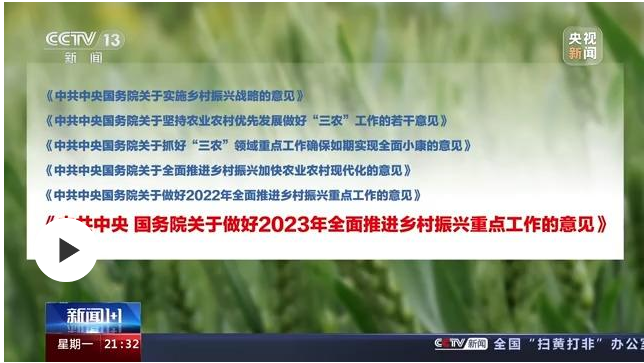 加快建設(shè)農(nóng)業(yè)強國，從“一號文件”開始！
