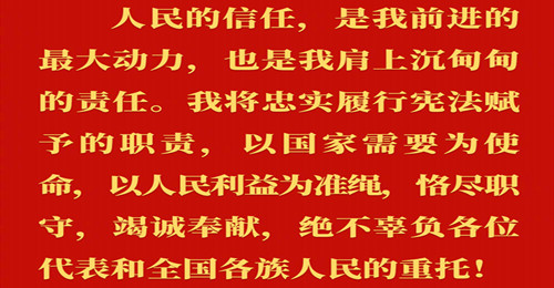 習(xí)近平在第十四屆全國(guó)人民代表大會(huì)第一次會(huì)議上的講話金句