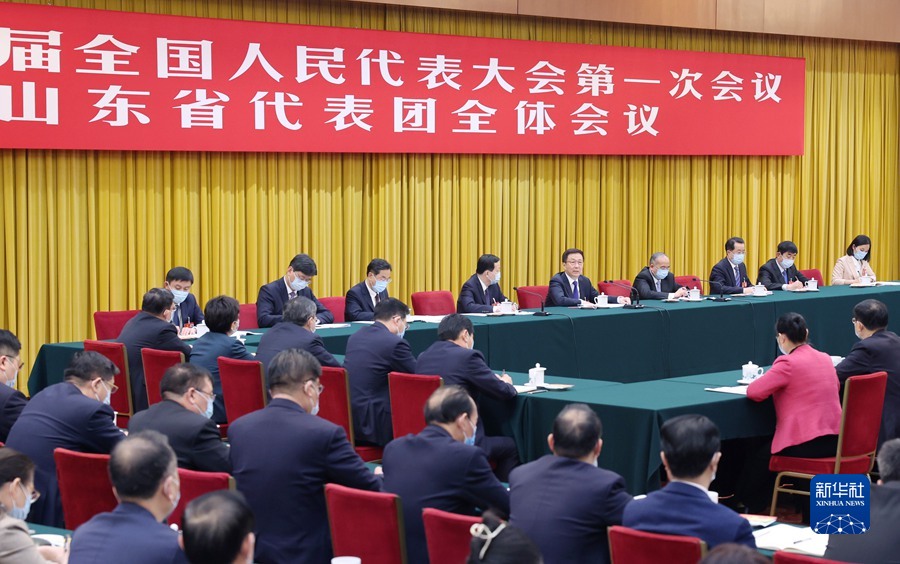 韓正在參加山東代表團(tuán)審議時強調(diào) 全面貫徹落實黨中央決策部署 不斷奪取新時代中國特色社會主義新勝利