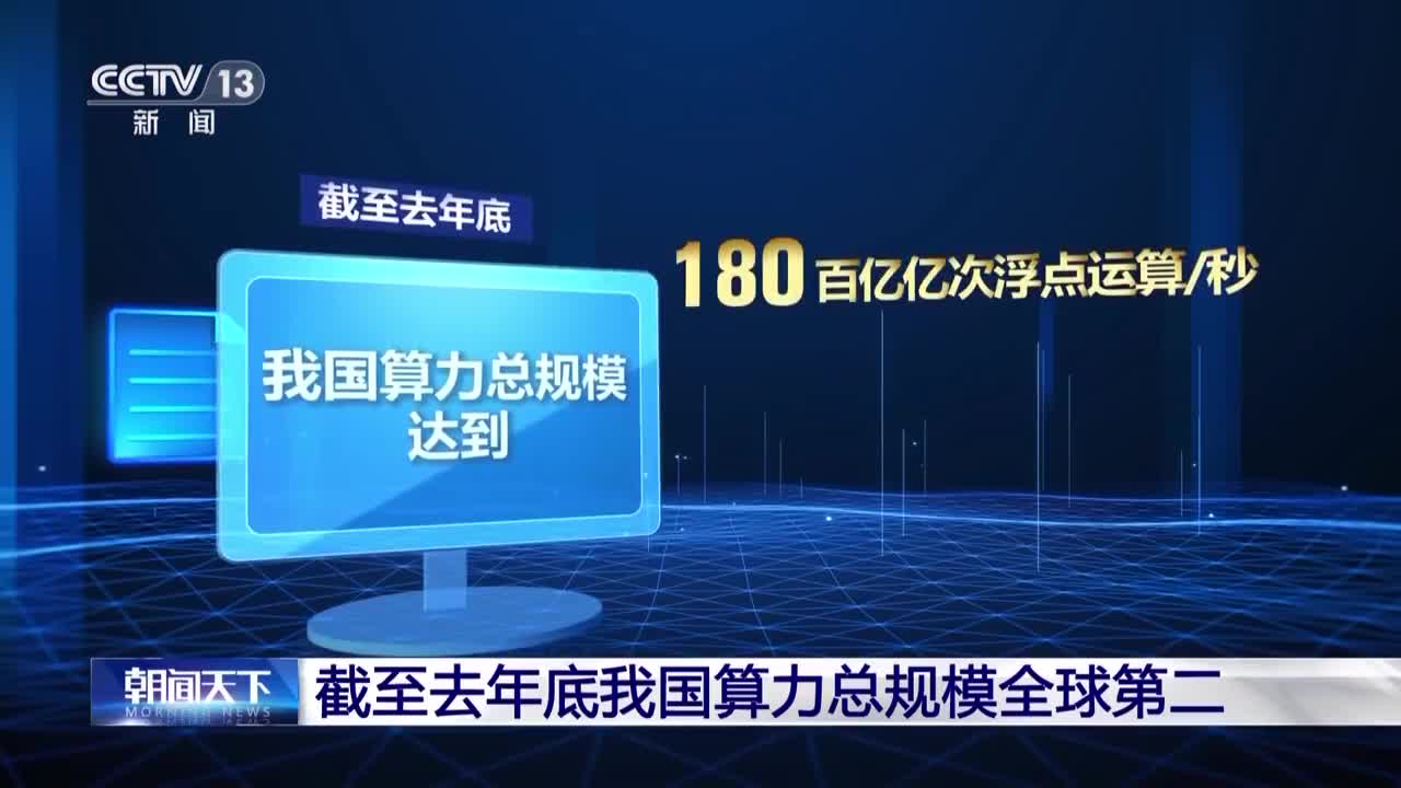 我國(guó)算力總規(guī)模全球第二 年增長(zhǎng)率近30%