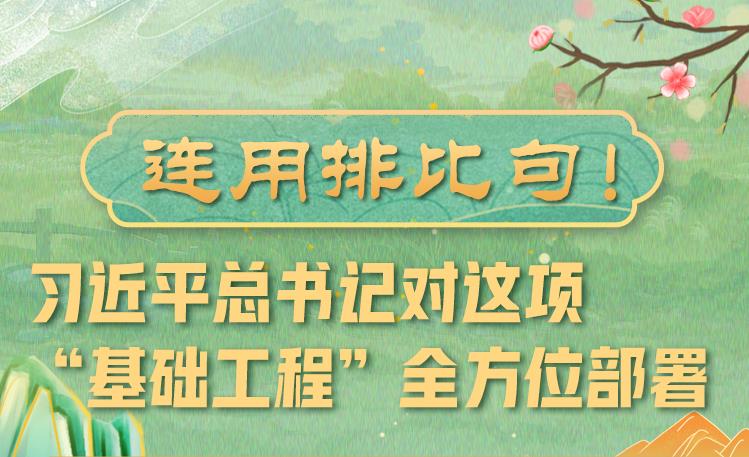 學(xué)習(xí)進行時丨連用排比句！習(xí)近平總書記對這項“基礎(chǔ)工程”全方位部署
