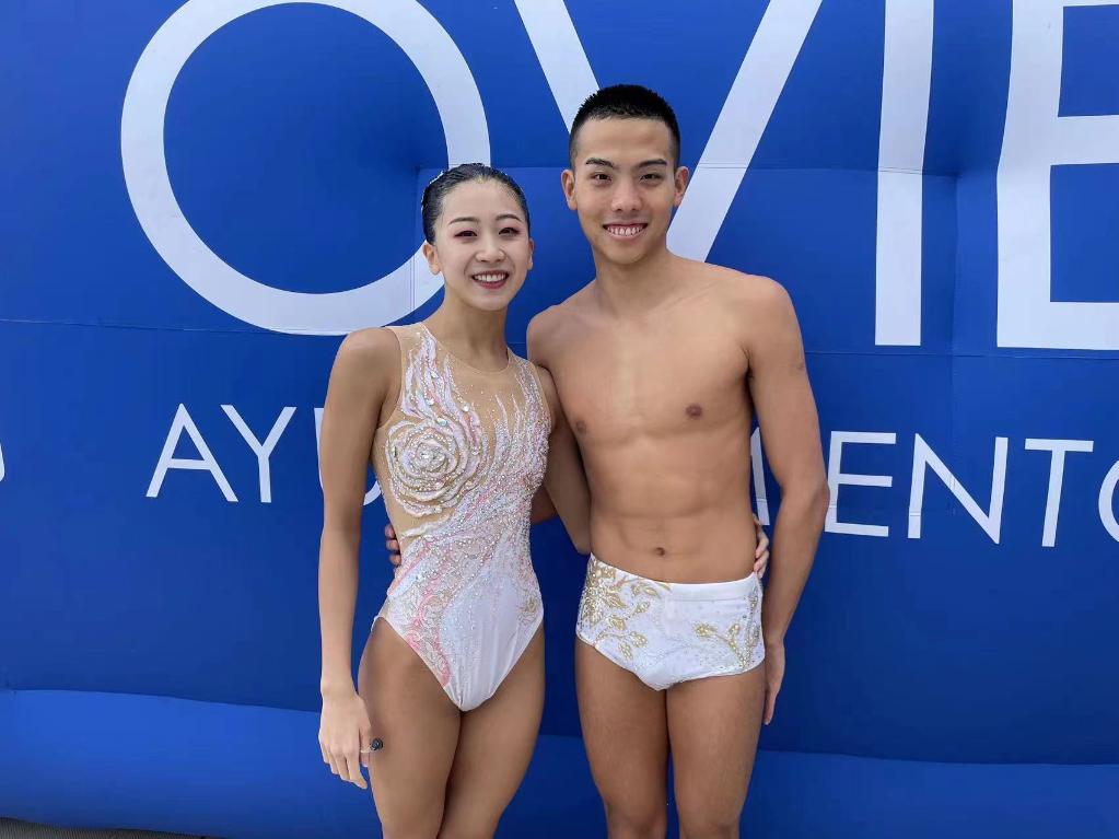 花樣游泳世界杯超級總決賽 石浩玙/程文濤摘取混雙自由自選金牌