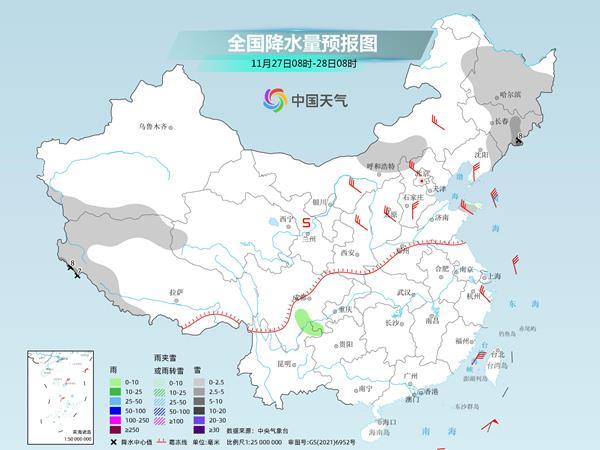 北方本周初降雪繼續(xù)發(fā)展 中東部氣溫將在震蕩中下滑